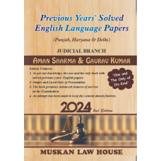 Previous Years' Solved Judicial Service English Language Papers (Punjab, Haryana, Delhi) Gaurav Kumar